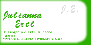 julianna ertl business card